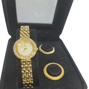 ELIZABETH TAYLOR Gold Tone Ladies Watch